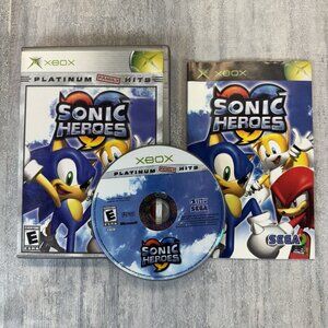 Sonic Heroes Microsoft Xbox (Platinum Family Hits) Complete CIB Tested